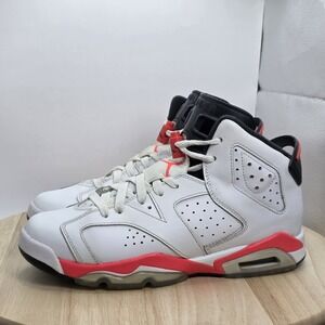 Women's Size 7.5 - Jordan 6 Retro 2014 White Infrared Pre-Owned 384665-123 White